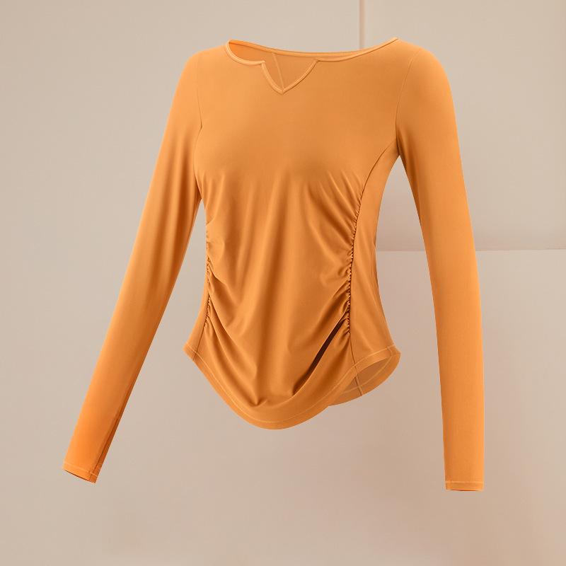 Women's Autumn/Winter Quick-Dry Yoga and Pilates Top - Long-Sleeved Fitness and Running T-Shirt