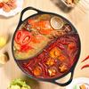 Cast Iron Enamel Old Style Hot Pot With Double Ear String And Street Vendor Pot Mandarin Duck Fire Non Stick Pot Cookware