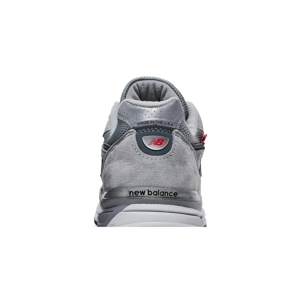 New Balance 990v4 Made In USA 'Red Label - Grey' (Unisex) Grey / Red Running Shoes M990VS4