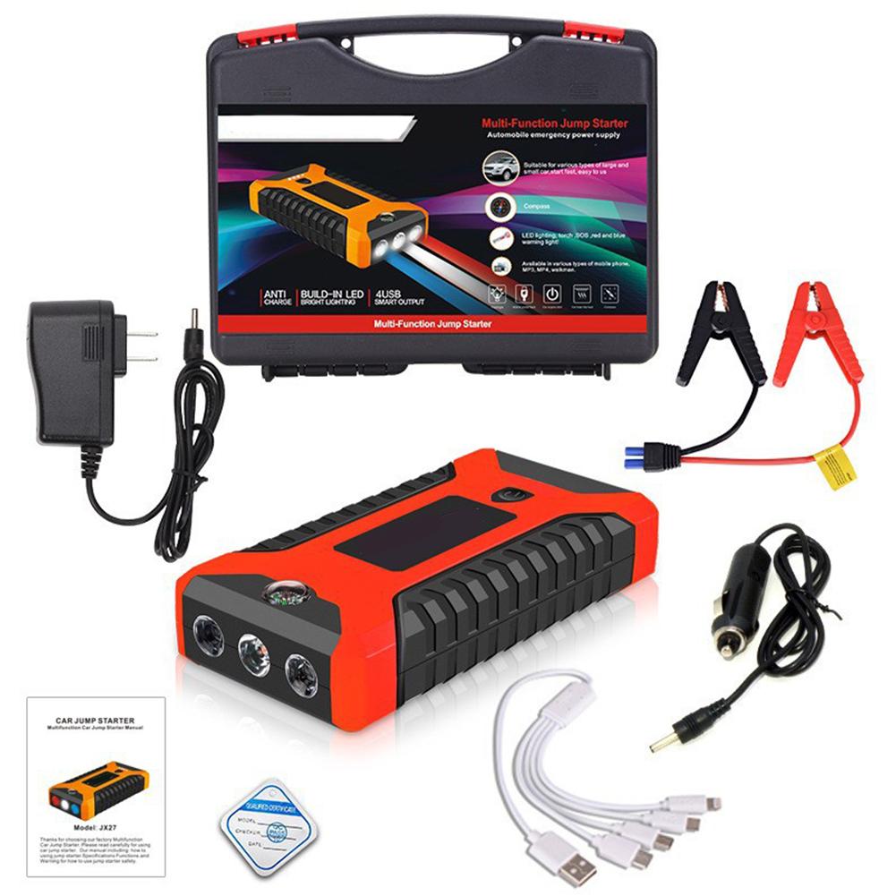 Portable Car Battery Starter Auto Jump Starter 99800mAh Petrol Diesel Car Emergency Booster Start Power Supply 12V For Cars