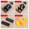 Aluminum Alloy Multifunctional Mini Bench Vise with Eight-Hole Flat-Mouth Pliers for Creative Projects and Walnut Accessories.