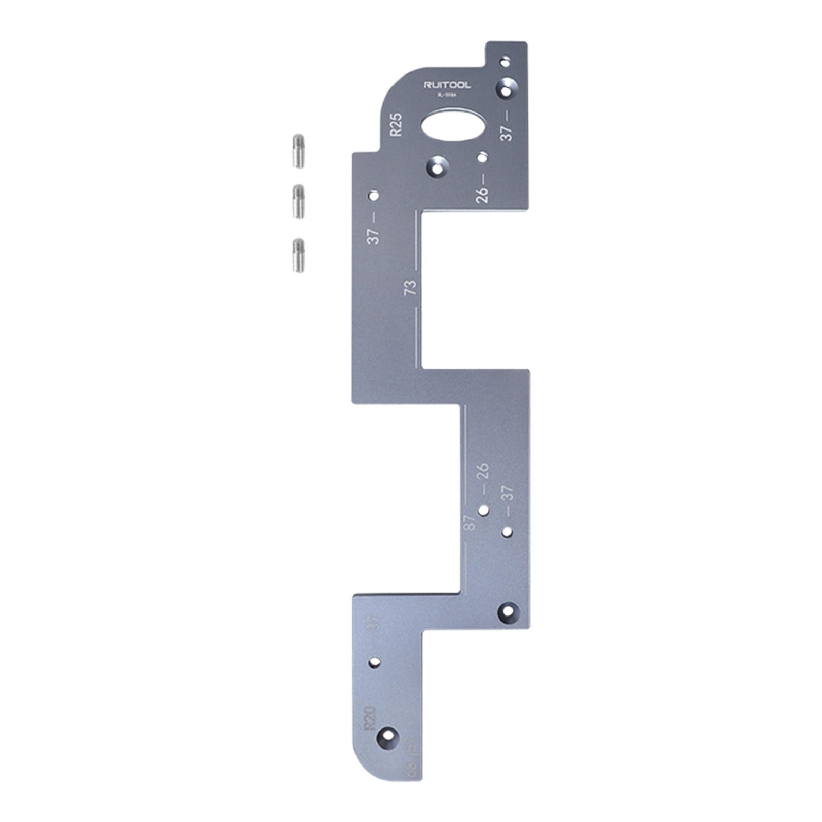 

ARC Grooving Auxiliary Tool Wood Grooving and Shaping Portable Wood Grooving Guide for Door Wardrobe Cabinet Kitchen Closet срібний