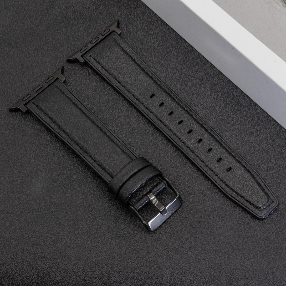 

Leather Band Strap for Apple Watch Band Ultra 3 49mm 11 10 9 8 7 46 45 41mm High Quality for IWatch Series 6SE54 44 40mm Correa Series 11 42mm