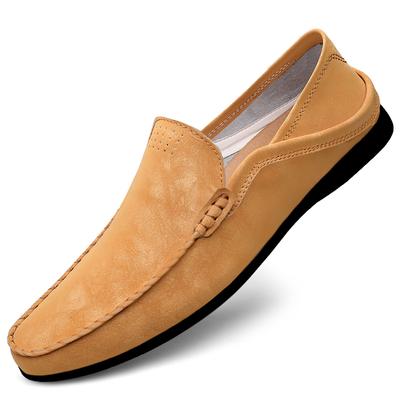 Loafers Men Casual Leather Shoes Slip On Spring Summer Black Brown Fashion Italian Trendy Luxury Designer Brand Loafer