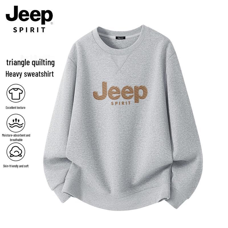 

JEEP SPIRIT Men s Crew Neck Long Sleeve Sweatshirt 3XL