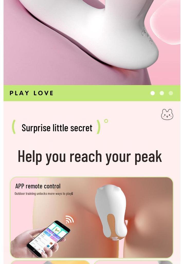 Play Love Little Monster Vibrator - Powerful Suction & Strong Shock Female Masturbation Toy, Insertable Egg for Adult Use