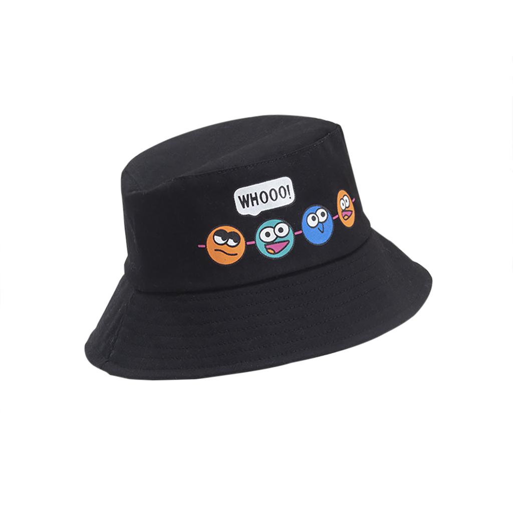 Sun Hat Cartoon Printing Sun Protection Toddler Bucket Hat Summer Fishing Cap For 2-5 Years Old Boys Girls