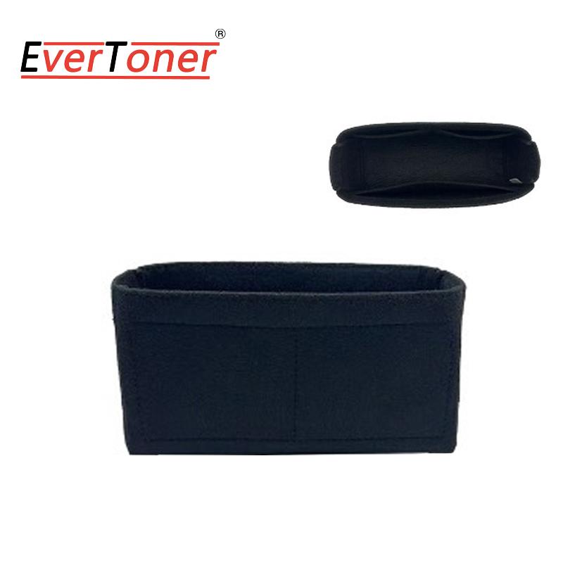 

EverToner Multi-Pocket Bag Organizer Storage Liner Bag Felt Purse Insert For P-ada Re-nylon Bag Cosmetics Liner Bag M