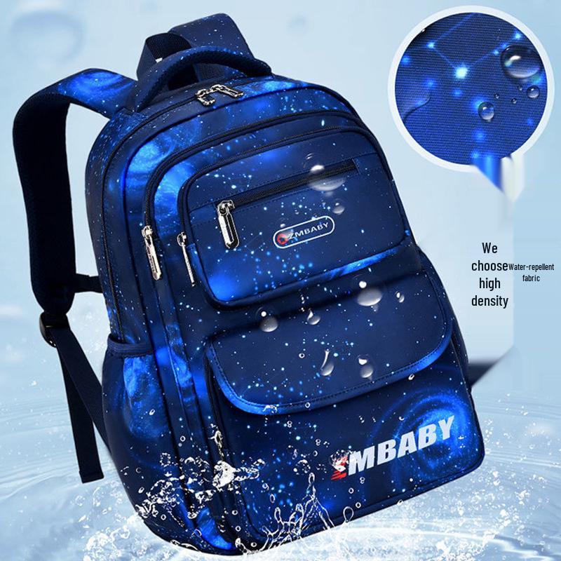 Starry Sky Children’s Dirt-Resistant School Backpack for Boys, Grades 1-6