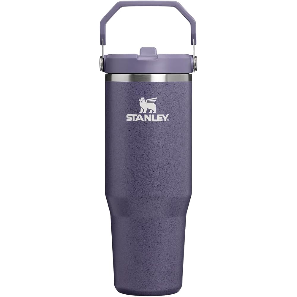 Stanley 1913 Iceflow Flip Straw 20 Vacuum Insulated Tumbler, Purple, Ambra Speckle, 20 oz (0.59 L)
