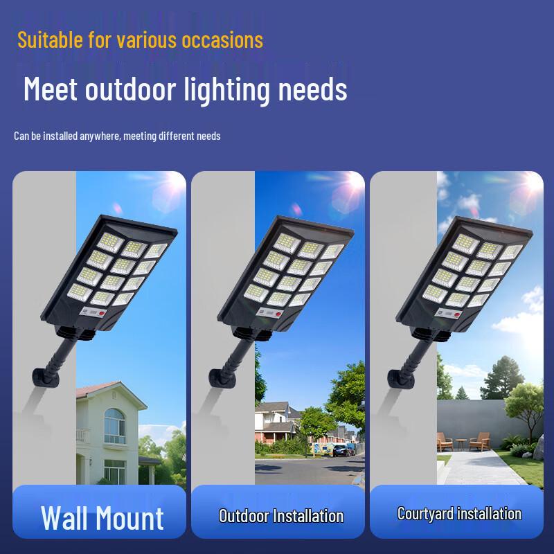 OEING 800W Solar Radar Sensor Outdoor Waterproof Street Light