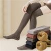 Chaussettes longues et épaisses pour femmes, chaussettes au-dessus du genou, automne et hiver, chaussettes longues en velours à hauteur de cuisse