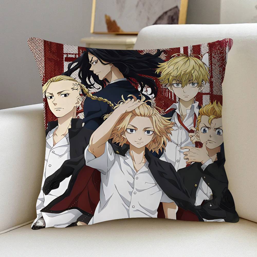 Anime T-Tokyo-Revenger Kissenbezug 30x50 Polyester Sofakissen Dekorative Wurfkissen Heimdekoration Kissenbezug