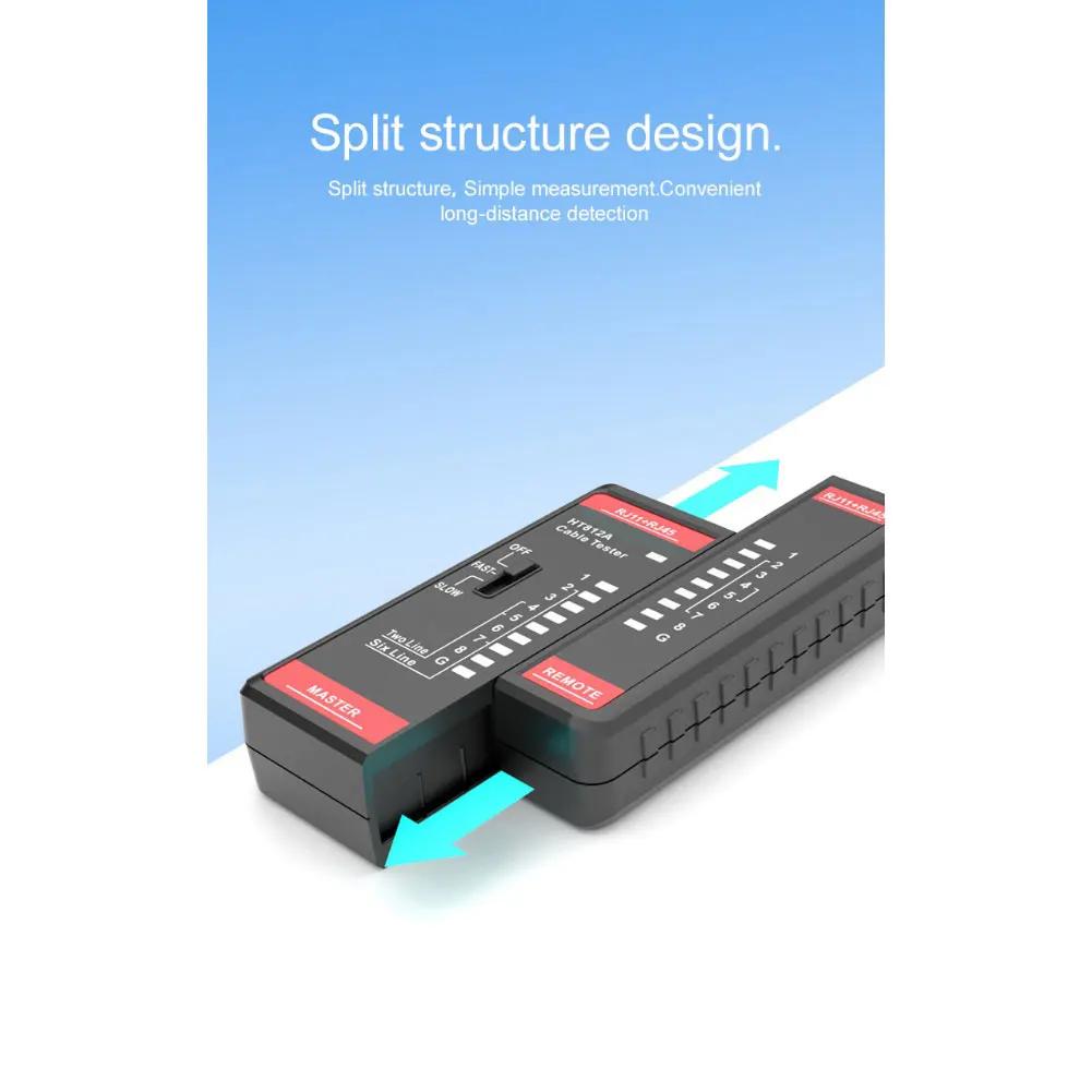 

LAN Cable Tester Network Cable Tester For Home And Office Networks Telephone Line Safe 48-72V Continuity Detection China Mainland