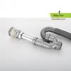 Lavatory Sink Drain Flexible S-Trap Hose PP Anti-Odor Extended Leakproof Fitting for Kitchen Bathroom Plumbing Repair