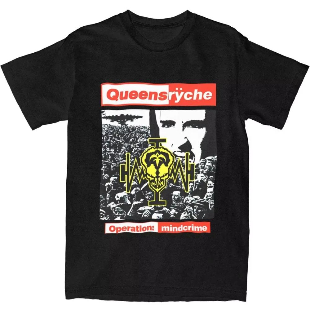 Queensryche Operation Mindcrime för Män Kvinnor T-shirts Merch Unik T-shirt T-shirt Unika Kläder