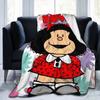Mafaldas Blankets Cartoon Flannel Awesome Warm Throw Blankets for Bedding Lounge Decoration