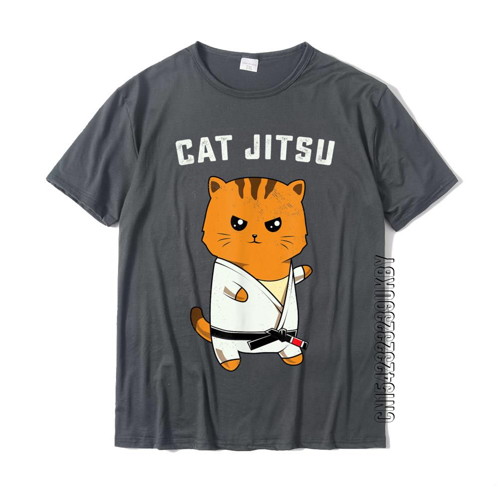 Jiu Jitsu Kawaii Cat Funny Bjj Or Mma Grappling Tshirt Cotton T Shirt For Unisex Unique Tops Shirts Cute Party