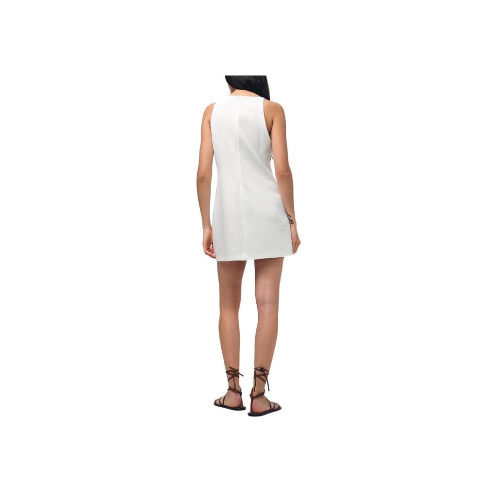 Zara Solid Color Halter Neck Sleeveless Dress Women dresses White 3267484-251
