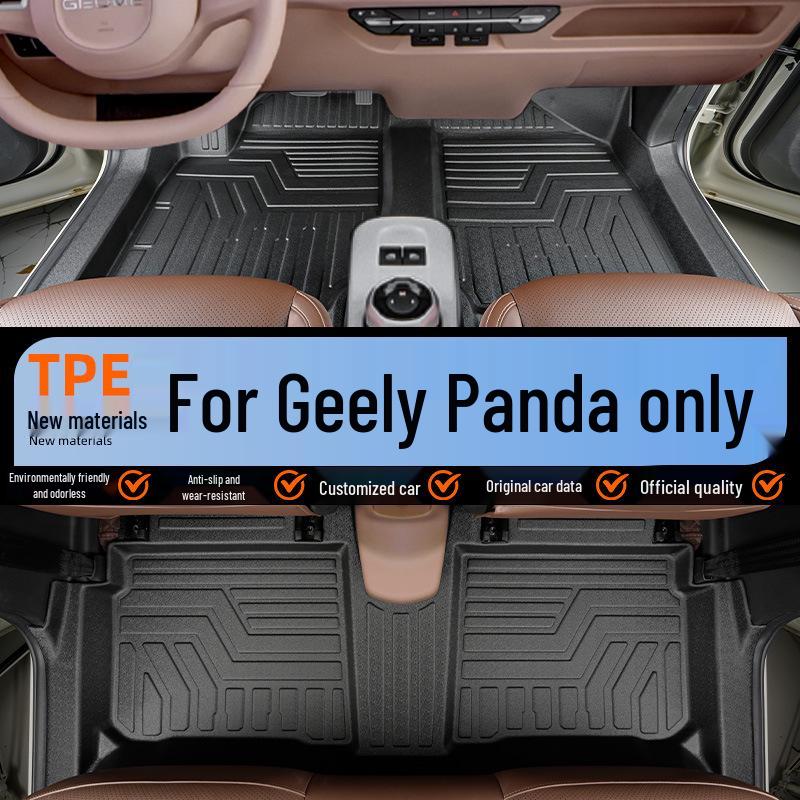 25-Style TPE Floor Mats: Full Coverage Decorative Set for Geely Panda Mini Knight Karting