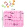 12 Holes 3D Sexy Penis Silicone Cake Mold Dick Ice Cube Mold Tray DIY Chocolate Penis Mould Birthday Party Cake Decoration