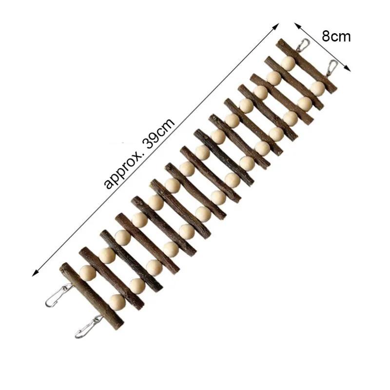 

1 шт. Натуральное яблочное дерево Птицы Домашние животные Попугаи Лестницы Игрушка для лазания Подвесные разноцветные шарики Игрушки для попугаев для корелл, волнистых попугайчиков, какаду