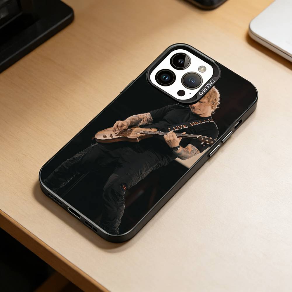

мужской певец-D-Эд Ширан Чехол для телефона для iPhone 17,16,15,14,13,12,11 Plus,Pro Max,XS,Цветной Серебристый Чехол для телефона Funda Cover iPhone15plus