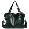 Women Shoulder Bag Big Size PU Leather Hobos Crossbody Bag Casual Retro Solid Color Soft Female Travel Shopper Mommy Tote Bag