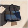 Denim-Tasche Damen 2025 neue kontrastfarbene Patchwork-Mode-Umhängetasche High-End-Pendler-Tragetasche