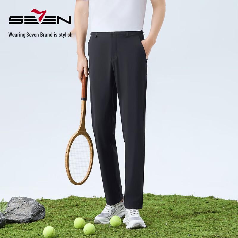 SEVEN Men's Outdoor Four-Way Stretch Cooling Casual Tapered Pants