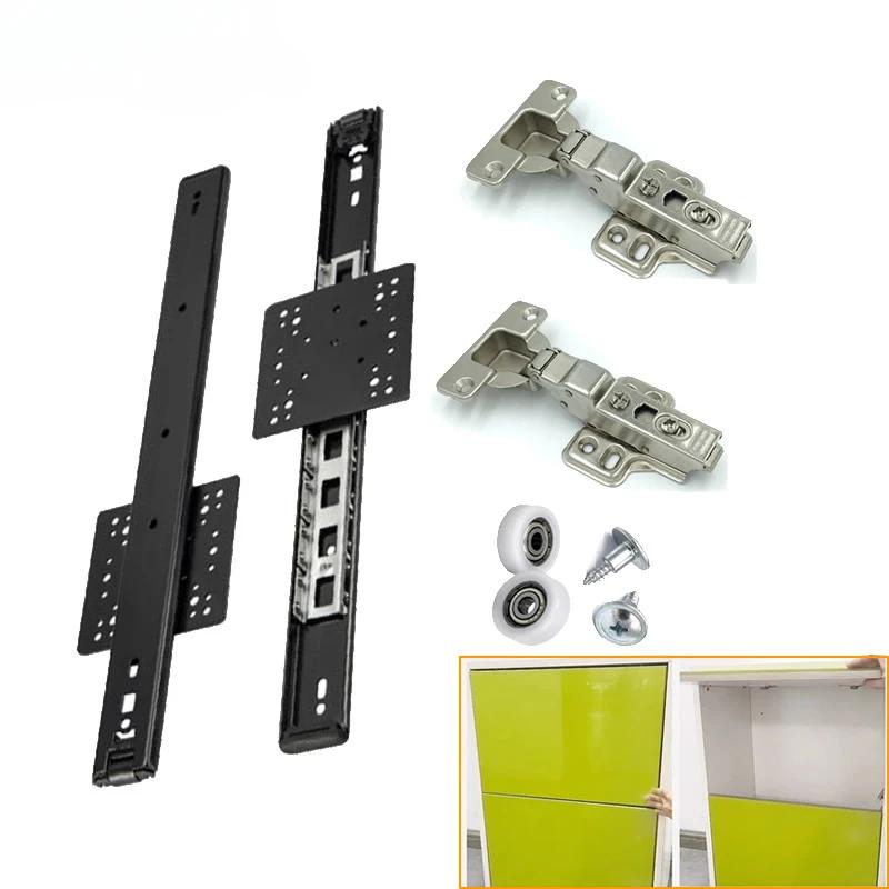 Cerniera a ribalta per anta di armadio con guida a estrazione nascosta per armadio a soffietto TV Cabinet Swing