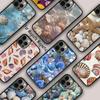 Capa de Telefone Magnética com Conchas do Mar para APPLE iPhone 17 Air 16 14 13 12 Pro Max 15 Plus Carregamento Sem Fio Com Capa MagSafe