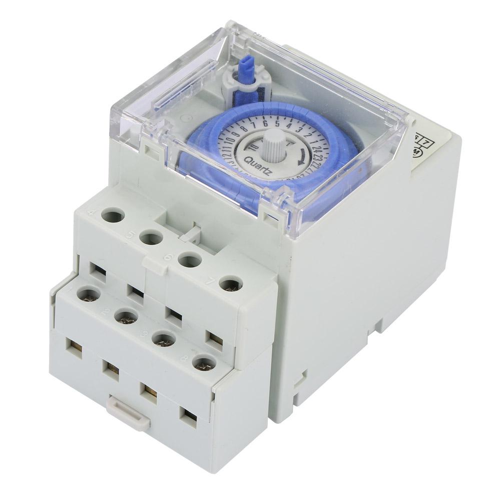 110 230v SUL181H 24 Hours Analog Mechanical Timer Manual Auto Controller Time Switch