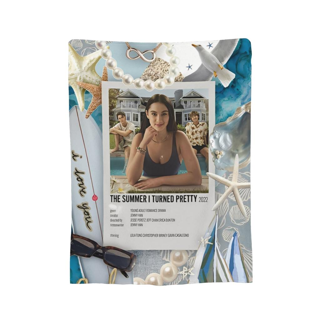 The Summer I Turned Pretty Blankets Team Conrad Flannel Vintage Breathable Throw Blanket for Home Textile Decor,