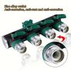 4-Way & 2-Way Garden Hose Splitter - 3/4 Heavy-Duty Faucet Adapter with Individual Shut-Off Valves,Brass Connector for Home&Yard