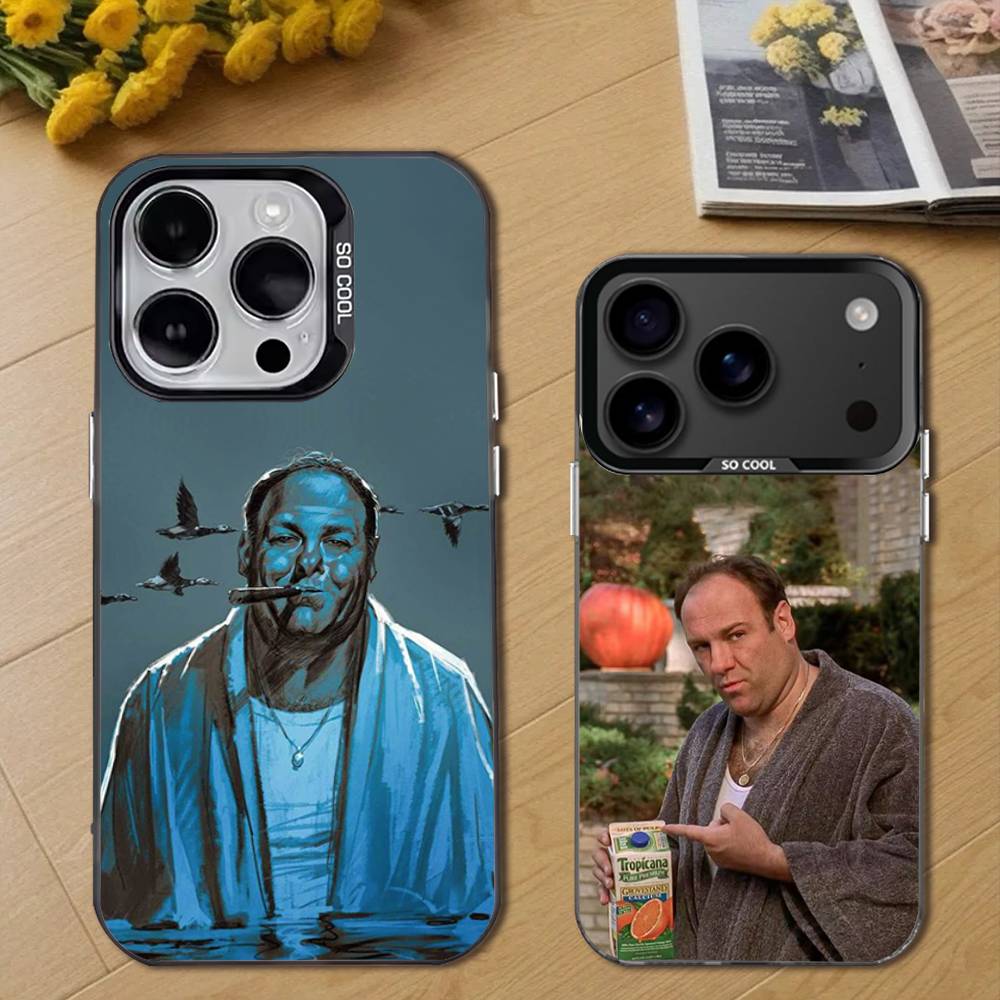 T-Tony S-Soprano Cool Phone Case For iPhone 17,16,15,14,13,12,11,Pro,Max,Plus,E,Air,Mini Black Tpu Cover