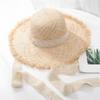 Handwoven Natural Straw Hat Artisanal Weaving Hat Solid Color Straw Hat for Outdoor Activity and City Strolls