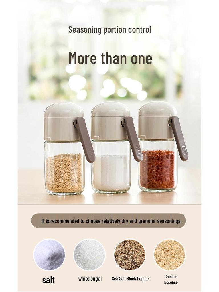 Custom Salt Shaker & Seasoning Jar: Moisture-Proof, Sealed Glass Kitchen Container