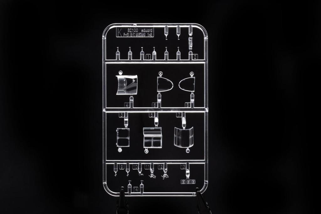 Eduard 1/48 Profipack American P-51B/C Dorsal Fin Plastic Model Kit EDU82108