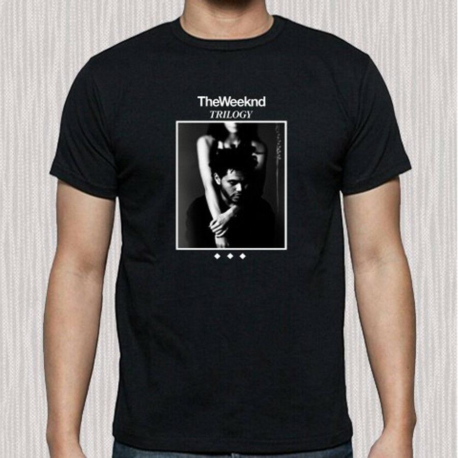 

Черная футболка унисекс с логотипом The Weeknd Famous Singer Trilogy
