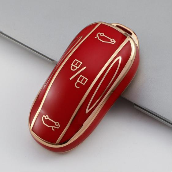 New Design TPU Car Key Case for Tesla Model 3 Y X S 2020 2021 2022 Keychain Bag Shell  Remote Cover Holder Protector Accessories