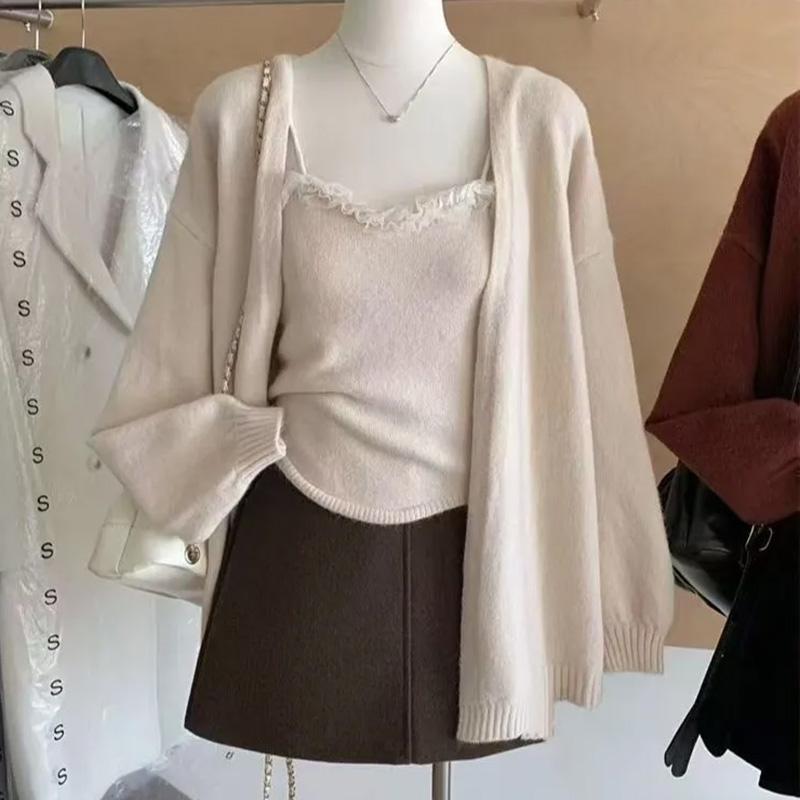 Sweaters Coat Cardigan for Women Autumn Winter Large Size Relaxed Style Loose Long Sleeve Knit Cardigan Sweaters Jacket