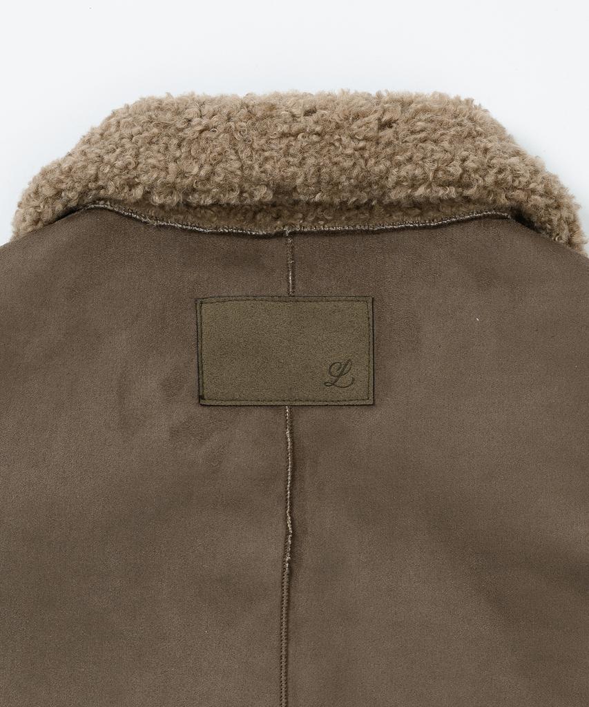 Leftseoul Reversible Half Shearling Jacket [Hazelnut]