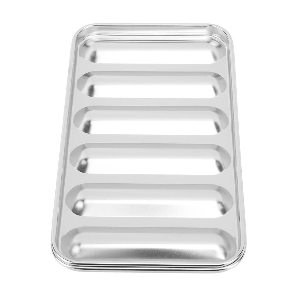 304 Stainless Steel Hot Dog Mold Silver Sausage Baking Mold Durable Sausage Mold Home Kitchen
