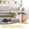 Dog Nail Scratching Board 3/6 Grids Wood Dog Nail File Toy with Snack Box Multipurpose Puppy Claw Grooming Tool Dog Scratch Pad