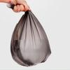 15pcs Disposable Garbage Bags With Rolled Flat Black Plastic Bags For Home Use