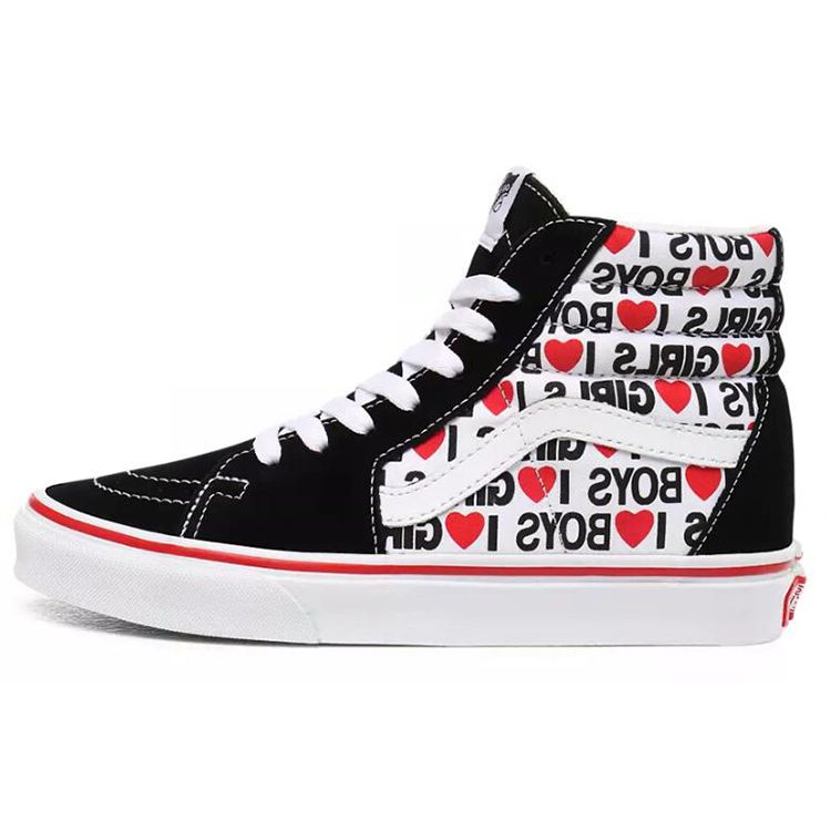 

Кроссовки унисекс Vans Sk8-Hi I Heart Black True-White VN0A4U3CWKU