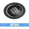 Engine Start Stop Ignition Button Overlay Cover Decal Trim Sticker for Toyota Camry Tacoma Prius Avalon RAV4 Mirai Corolla Aluminum Alloy Black