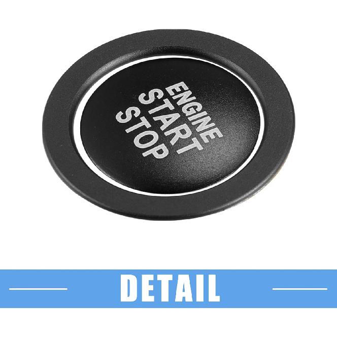 Engine Start Stop Ignition Button Overlay Cover Decal Trim Sticker for Toyota Camry Tacoma Prius Avalon RAV4 Mirai Corolla Aluminum Alloy Black