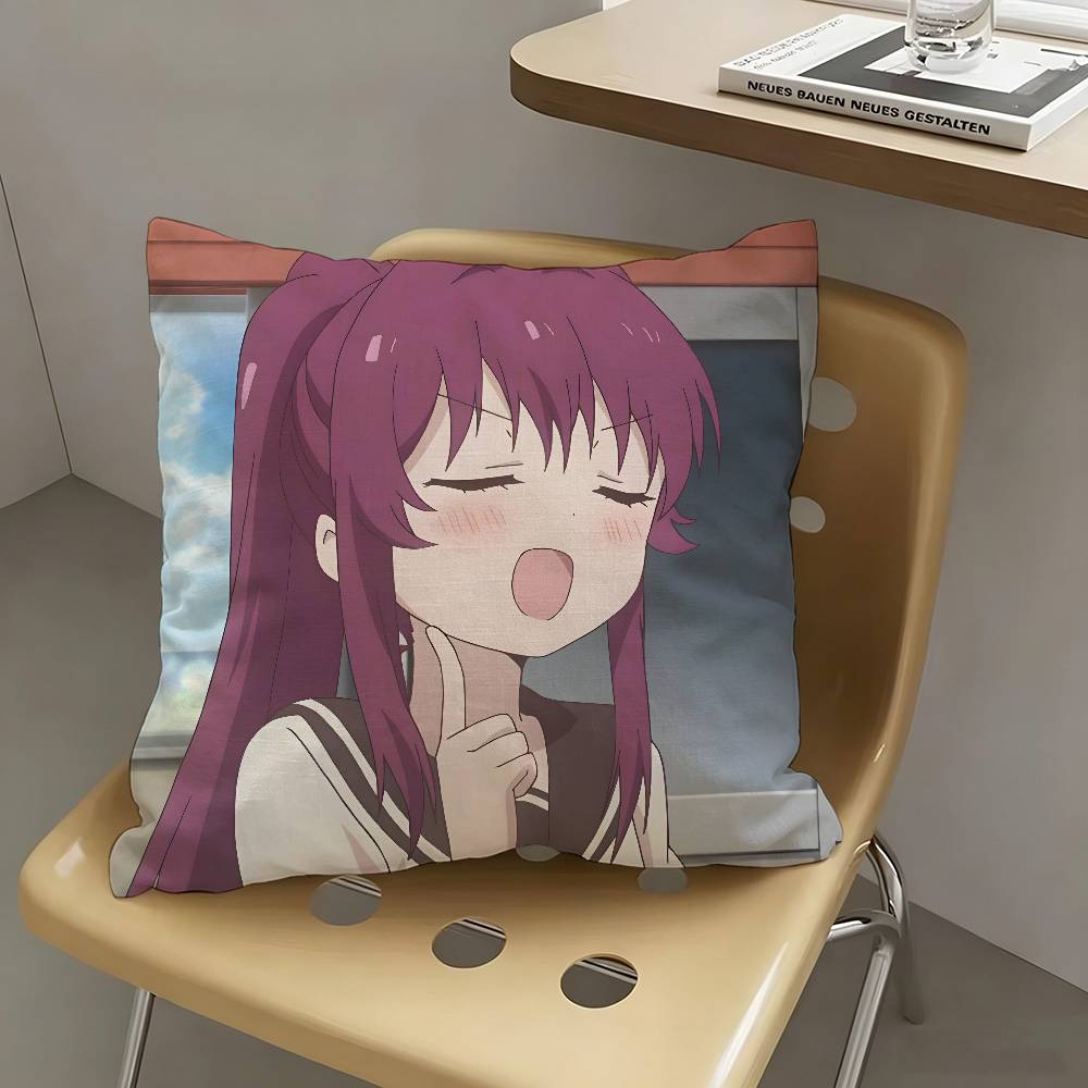 1pc Ayano Sugiura Anime Characters Pillow Case Fashion Square Pillowcase Bedroom Sofa Room Ins Decoration Leisure